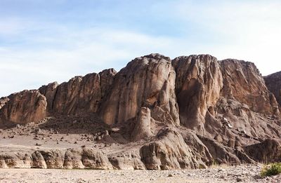 Rock formations in a desert