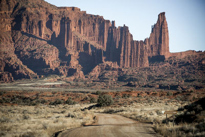 An autumn scene in the desert near moab