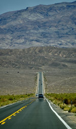 High angle view of road against sky - californian feeling 