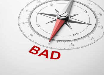 Close-up of clock on white background