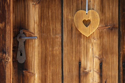 Close-up of closed door