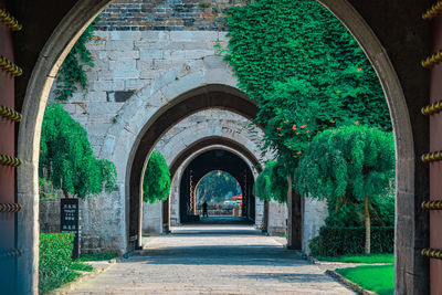 Ancient city gate arches