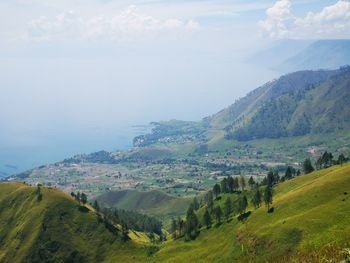 Scenic view of landscape against sky