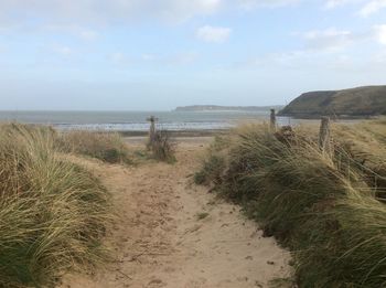 View of beach against sky