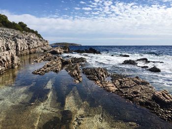 Scenic view of sea against sky