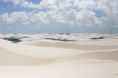 Scenic view of desert against sky