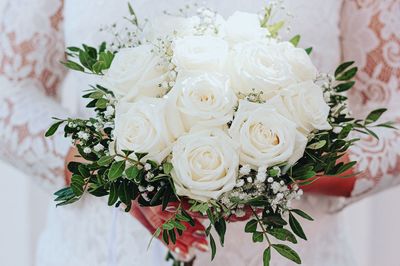 Close-up of rose bouquet