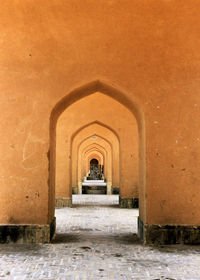 Empty corridor of building