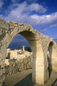 View of old ruins against sky