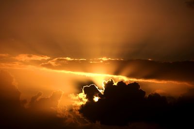 Scenic view of sky during sunset