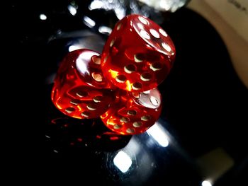 Close up of red light
