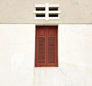 Close-up of window of building