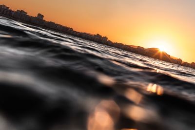 Scenic view of sunset