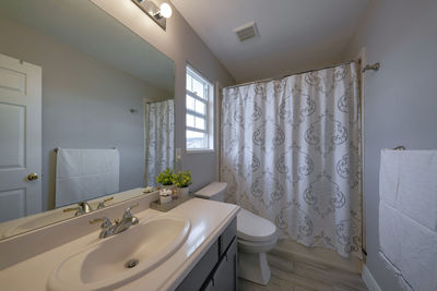 Interior of bathroom