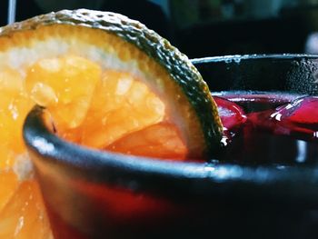 Close-up of orange leaves