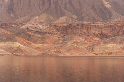 Rock formations in lake