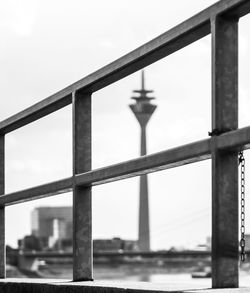 Bridge over river against sky