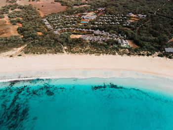 Aerial view of swimming pool