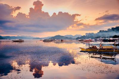 Scenic view of sunset at the coast of busuanga, palawan, philippines.