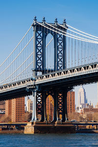 Bridge over river in city