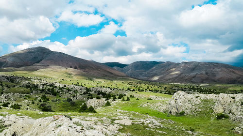 Scenic view of landscape against sky