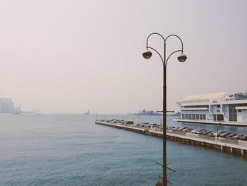 View of street light against clear sky