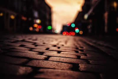 Blurred motion of man in background