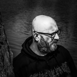 Portrait of man wearing sunglasses outdoors