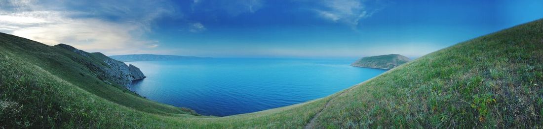 Panoramic view of sea against sky