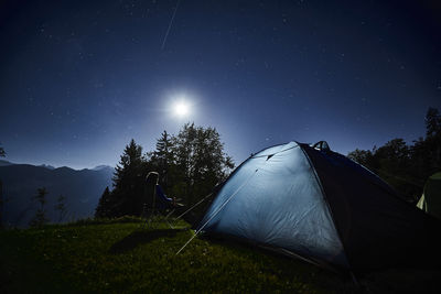 Scenic view of moon at night