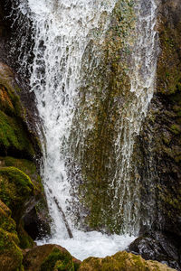 Scenic view of waterfall