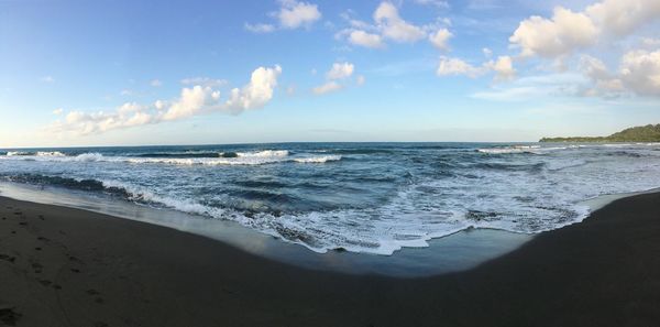 Panoramic view of sea against sky