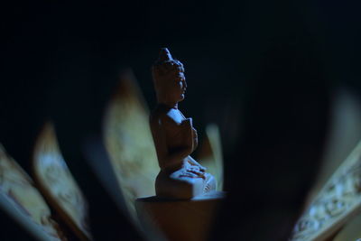 Close-up of buddha figurine