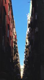 Low angle view of buildings in city