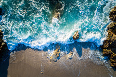 High angle view of swimming pool