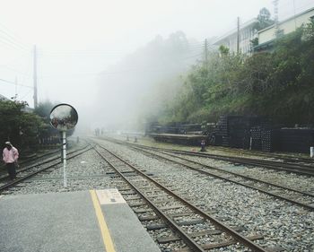 View of railroad tracks