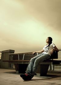 Young woman looking at camera