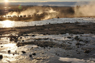 Scenic view of beach