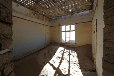 Internal view of an abandoned house in kolmanskop