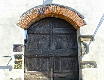 Close-up of door