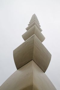 Low angle view of tower against clear sky