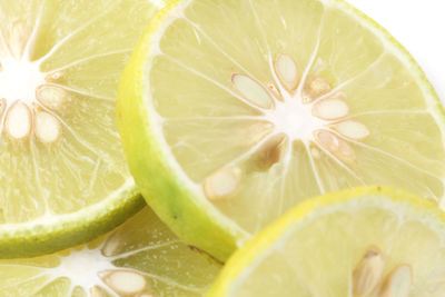 Close-up of lemon slice