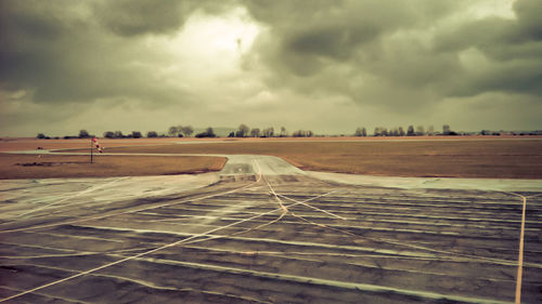 Cloudy sky over landscape