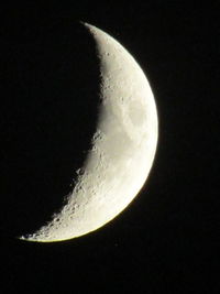 Close-up of moon against dark sky