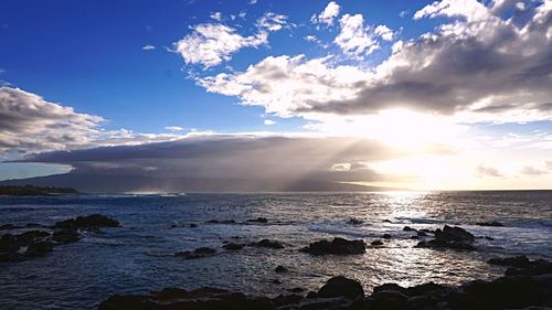 Scenic view of sea against sky