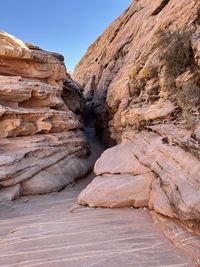 Low angle view of rock