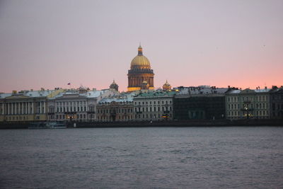 View of buildings at waterfront