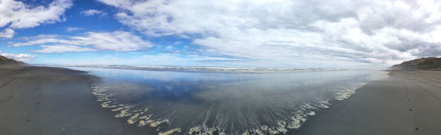 Panoramic view of sea against sky