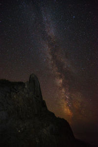 Galactic core as seen from smuggler's cove provincial park, ns, canada