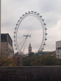 Low angle view of ferris wheel against sky